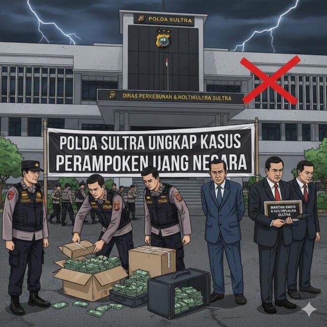 
Polda Bongkar ‘Perampokan’ Uang Negara di Dinas Perkebunan dan Holtikultura Sultra