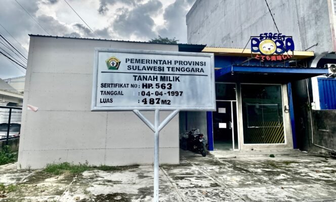 
Lokasi lahan milik Pemrintah Provinsi Sulawesi Tenggara yang akan dilakukan eksekusi