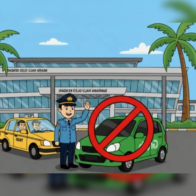 
Gambar ilustrasi taksi online Grab dilarang beroprasi di Bandara Halu Oleo Kendari