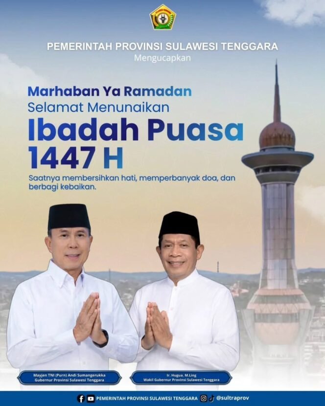
Idul Fitri 1447 H, Gubernur Sultra Jadwalkan Safari Ramadhan ke 17 Kabupaten/Kota Se Sultra
