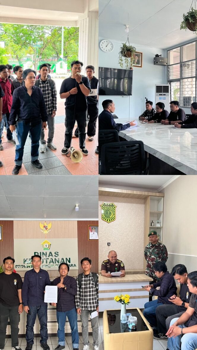 
Tuntut Satgas PKH Turun Lapangan, Massa BASMI Sultra Desak Kejati Usut Operasional PT TPM