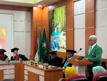 Kolonel Kav, Amran Wahid Memaparkan Hasil disertasinya (Foto: Istimewa)