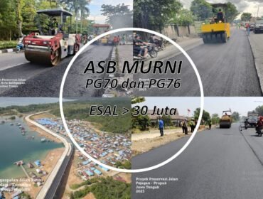 Dokumentasi penggunaan aspal Buton dibeberapa ruas jalan di Indonesia
