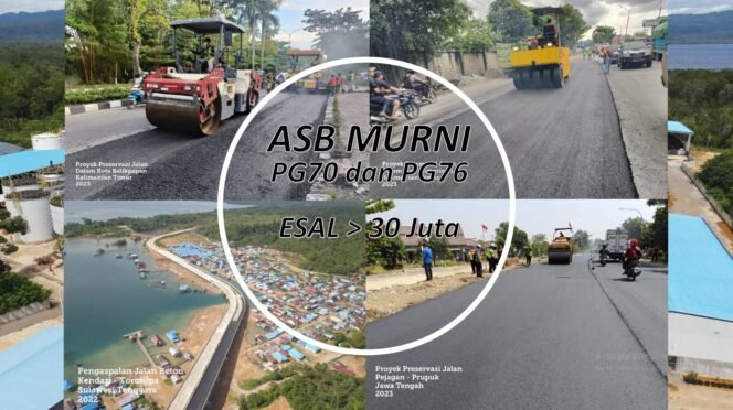 
Dokumentasi penggunaan aspal Buton dibeberapa ruas jalan di Indonesia