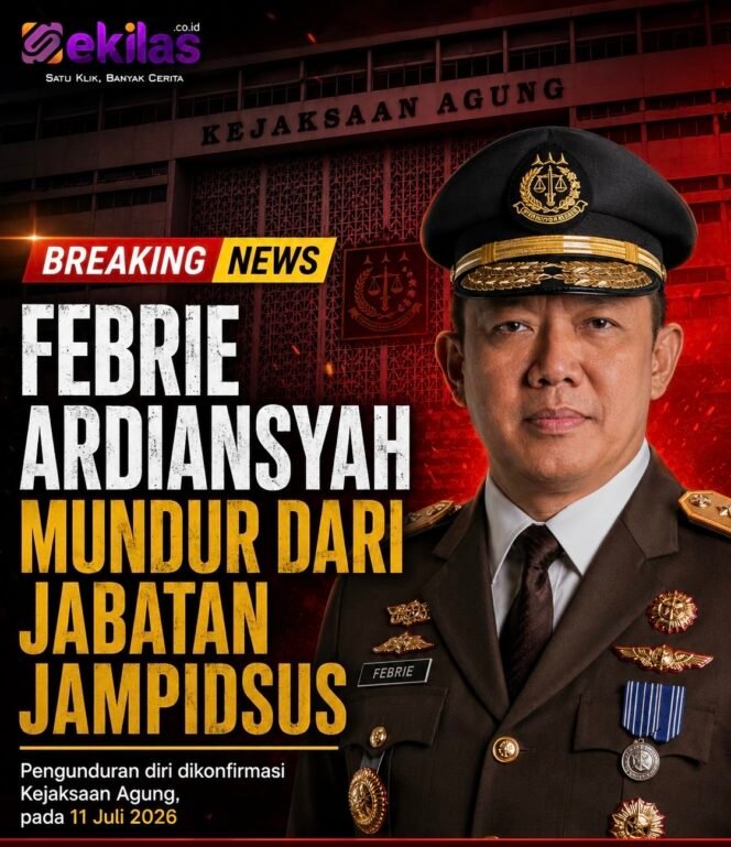 
Jampidsus Febrie Adriansyah Resmi Mengundurkan Diri