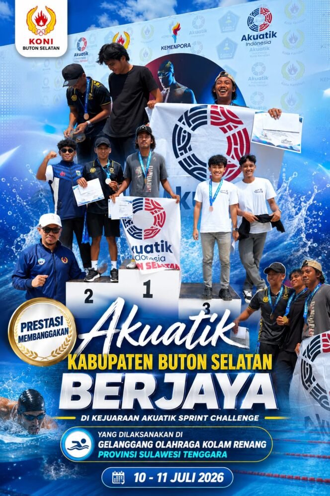 
Akuatik Buton Selatan Raih 2 Emas, Siap Bidik Prestasi Lebih Besar di Porprov