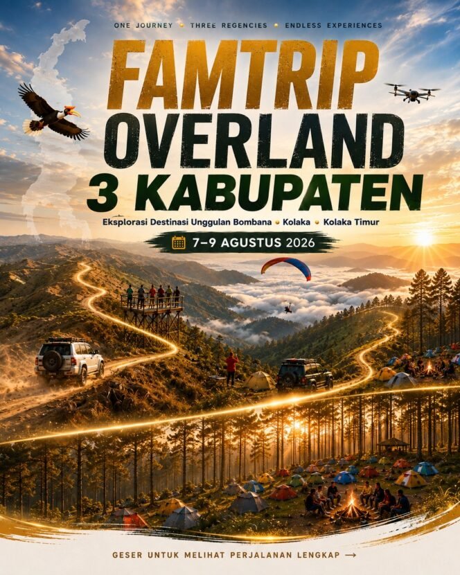 
Dispar Sultra Matangkan Famtrip Overland Tiga Kabupaten