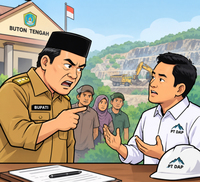 
Ilustrasi persoalan PT DAP bersama Pemda Buton Tengah