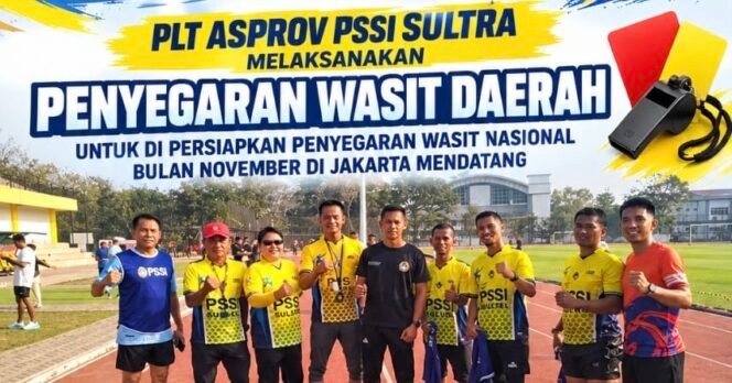 
Siapkan Kandidat ke Level Nasional, Asprov PSSI Sultra Lakukan Pembinaan Wasit
